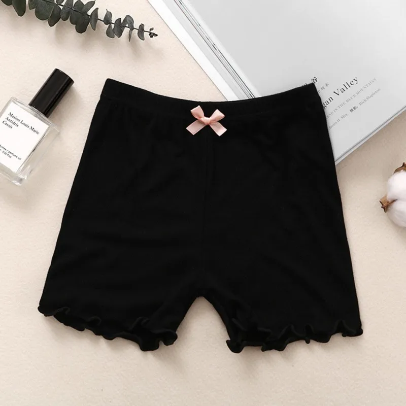 Leggings estivi per bambini pantaloni di sicurezza per bambini in tinta unita intimo in cotone pantaloncini elasticizzati per neonati carini per