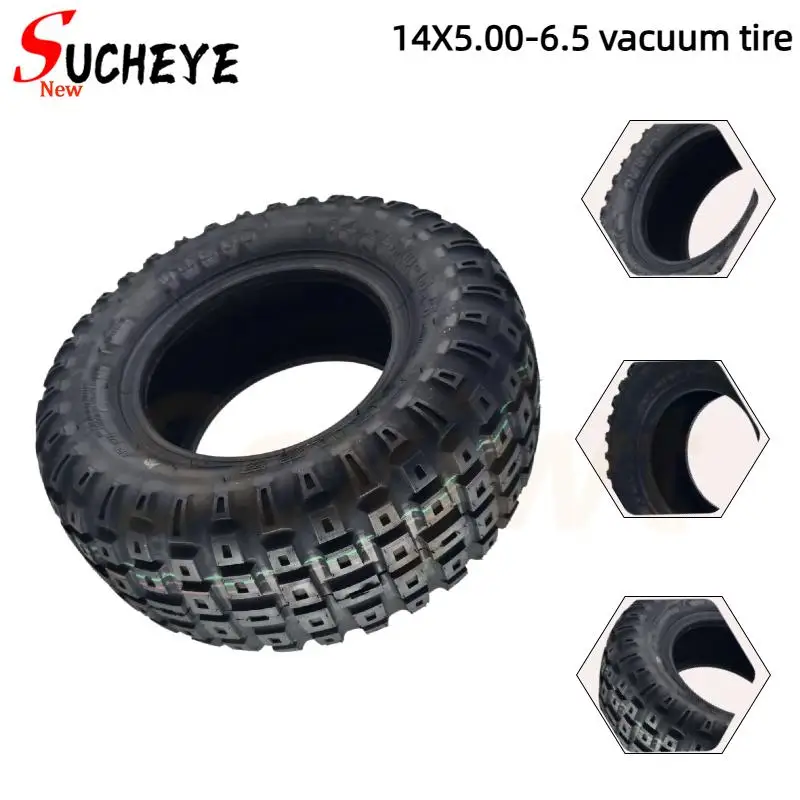 

Бескамерная шина 14x5.0-6.5 для электросамокатов FLJ K6, E2, K14, 14 дюймов, высококачественная запасная часть