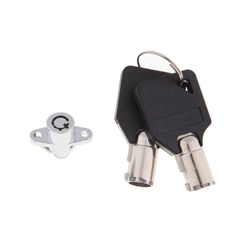 Chrome Replacement Saddlebag Lock and Keys Set for Touring / image 4