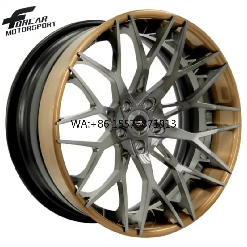 

Professional Offroad 4*4 Rims Solid Light Weight Alloy Car Forged 2-pcs Rim Wheels for Luxury Cars
