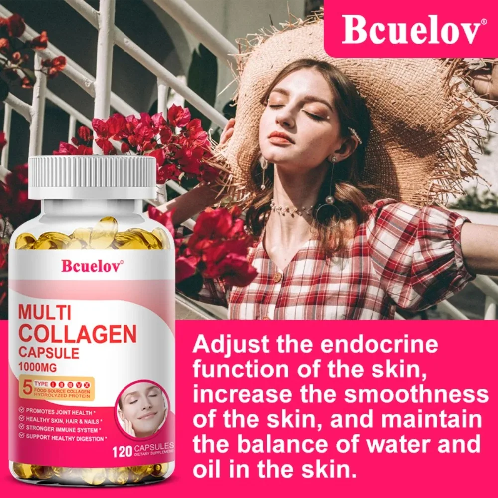 Multiple Collagen Complex - Maintains Healthy Joints, Skin Elasticity, Strong Hair and Nails