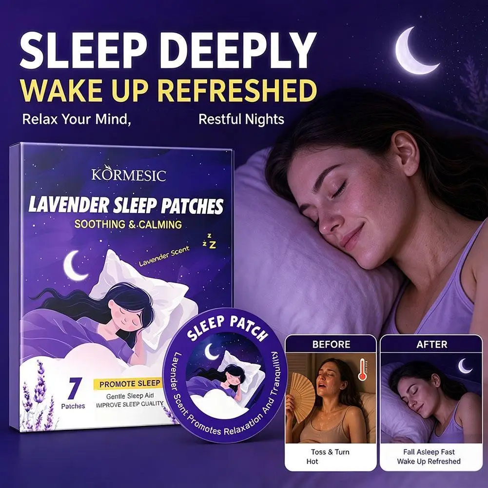 7pcs Sleep Aid Patch Improve Sleeping Quality Sleeping Aid Apnea Device Patches Relieve Irritability Insomnia Anxiety