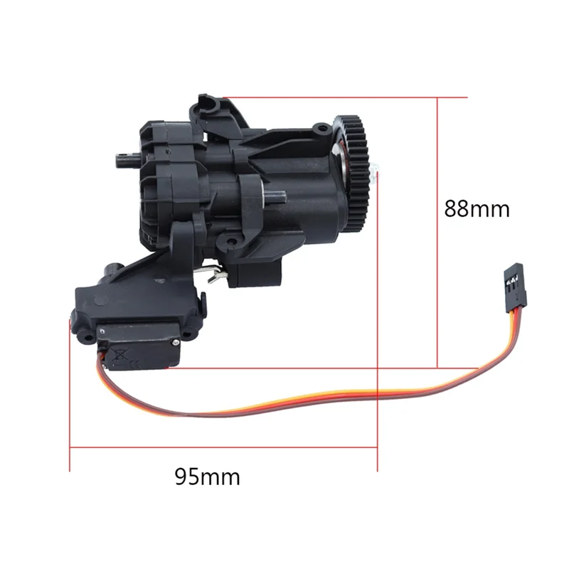 Gearbox transmisi 2 kecepatan dengan gear Internal dan Servo untuk 1/10 RC Crawler TRAXXAS TRX4 TRX6 suku cadang Upgrade