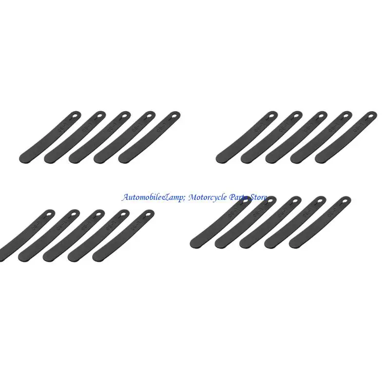 

H7BD Rubberized Anti Slip Cable Ties With Double Locking Clips Secure Motorcycle Electric Vehicle Wiring Harness Vibration Proof