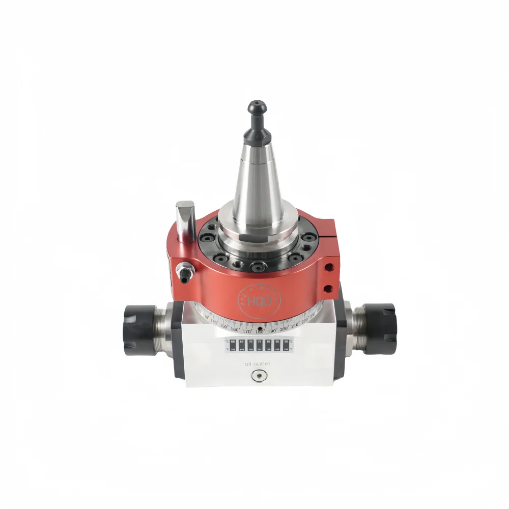 

Высокоскоростная регулируемая угловая головка ISO30 ER25 с подшипником для шпиндельного двигателя ЧПУ ATC, 7000-12000 об/мин, 11 кВт