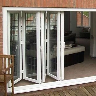 Customized Size Folding Door with Aluminum Alloy Frame Anti-theft Function for Garden Folding Door with Double Tempered Glass