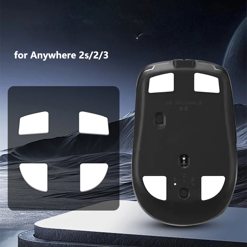 1 conjunto antiderrapante mouse pé adesivo almofada mouse patins para mx ANYWHERE 2/2S/3 mouse de jogos para e-sports gamer