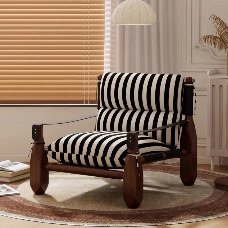

Designer Individual Living Room Chairs Kneeling Computer Ergonomic Chairs Reading Tourist Vintage Wooden Fauteuil Home Furniture