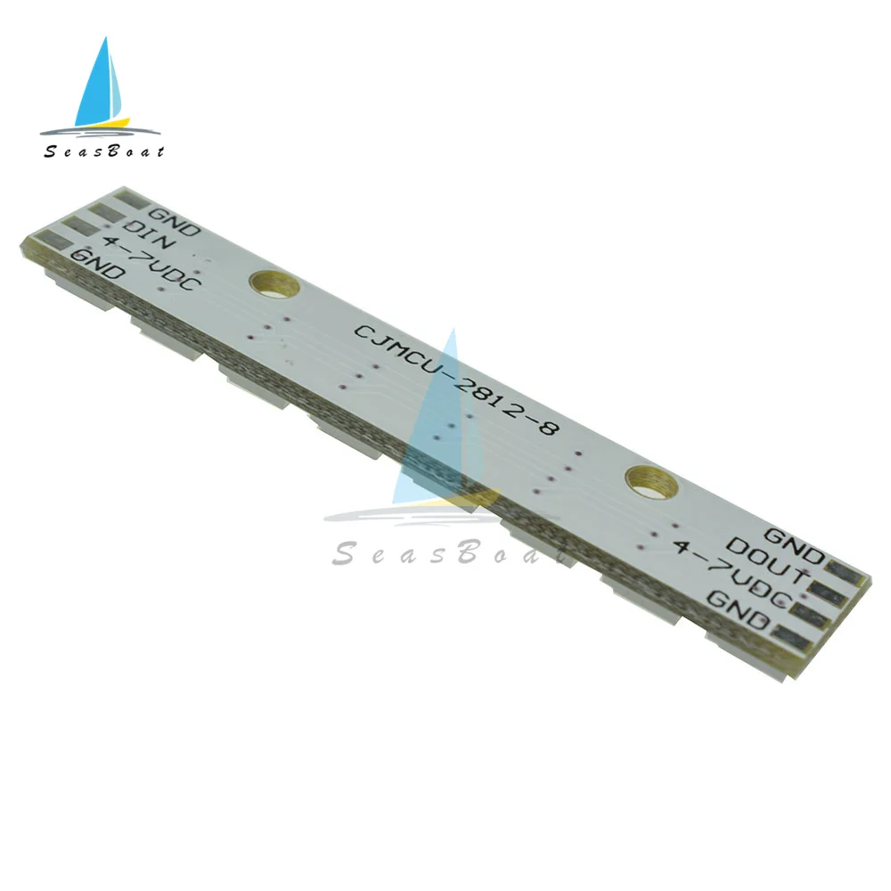 8-канальный модуль светодиодной панели WS2812 WS 2811 5050 RGB 5 в 8-битсветодиодный Радужная светодиодная Точная полноцветная управляемая макетная плата