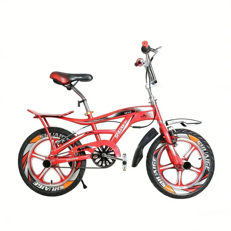 Bike 20 Adult Street Sports Single Speed Bike Freestyle with Rear Seat Rack