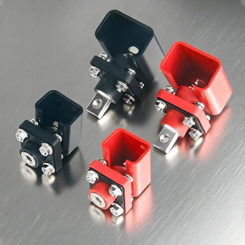100A-300AHighCurrentTerminalsRed/BlackBatteryPositiveNegative200ACopperSquareThrough-wallEnergyStorageConnector-AliExpress13