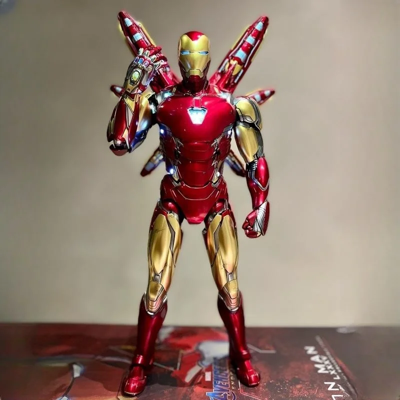 

Marvel Mk85 Avengers Alloy In-stock Iron Man New Head Engraving Anime Action Figure Collection Model Toys Original Model Hot T