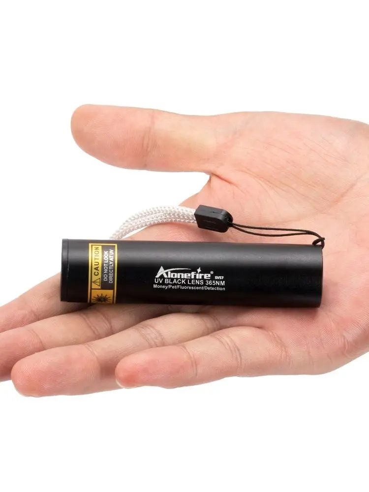 Lampe de poche UV 3W 365nm, torche ultraviolette Rechargeable par USB, pour animaux de compagnie, urine, chat, tinea, minerai d'argent, détection de Scorpion, lumière noire SV57