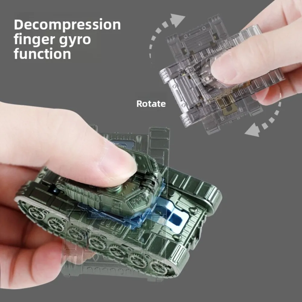 Kinderen Creatieve Mecha Simulatie Tank Transformerende Robot Fidget Spinner Stress Relief Speelgoed voor kinderen Leuk spelen en cadeau