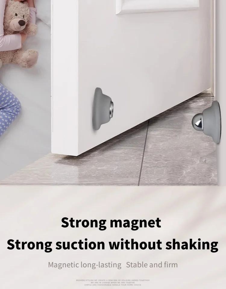 Silikon Tür Saugen Touch Silikon Anti-kollision Tür Hotel Haushalt Starke Magnetische Starke Stumm Tür Stall Tür Stopper – Detail 6