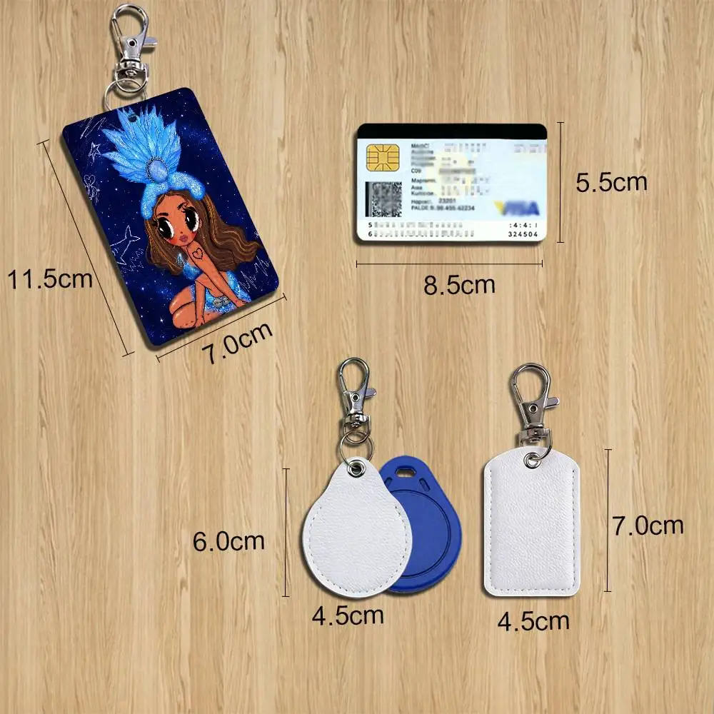 Ahi Still MATADORA Karol G Keychain Holder Suitable For Subway Bank Card Bus Card Case Badge Holder Wallet Card Textured pattern