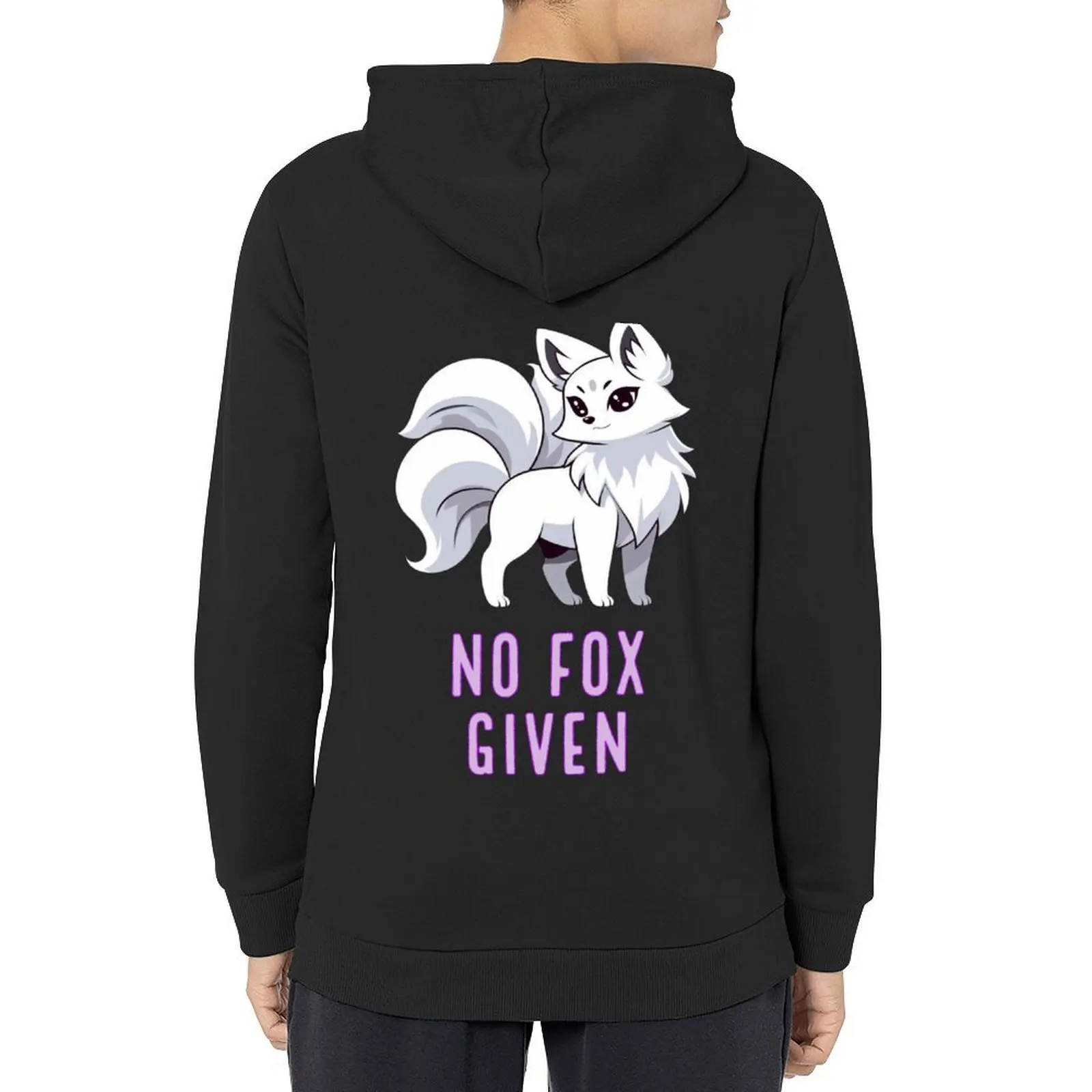 

No Fox Given (Kitsune version) Hoodie mens clothes autumn anime clothes men clothes men's hoodies