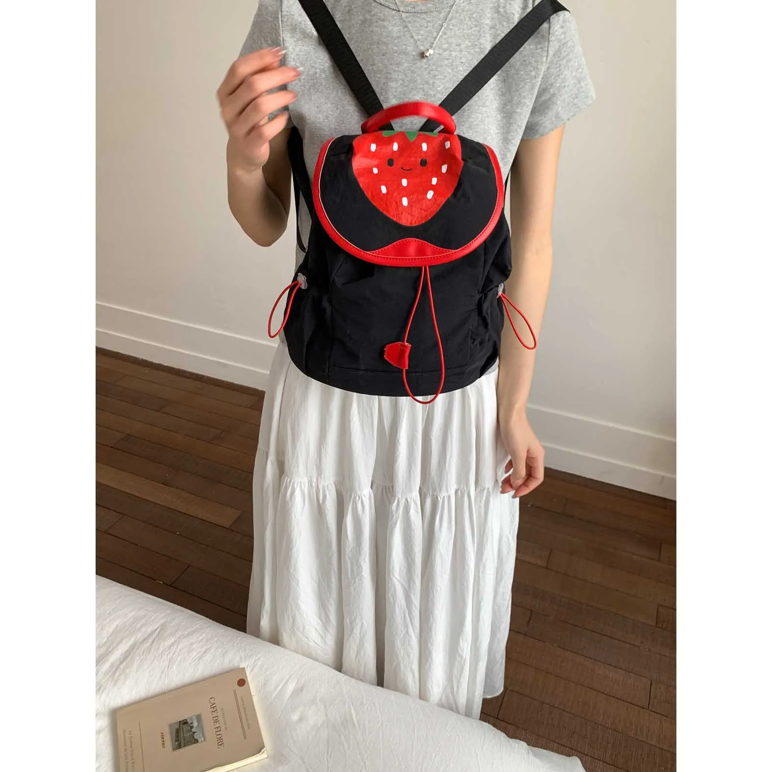 

Leisure Sweet Girl Lemon Shopping Small Backpack Shoulder Bag for Women 2025 New Trendy Versatile Cute Small Bag