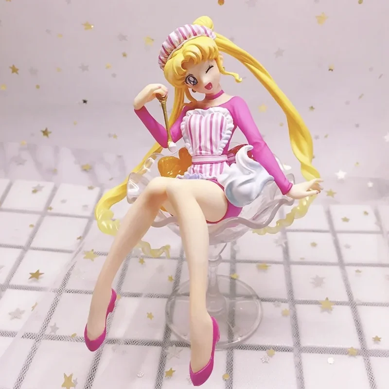 New Arrival 12cm Sailor Moon Anime Figures Doll Tsukino Usagi Action Figurine Pvc Kawaii Model Collection Toy Cute Birthday Gift