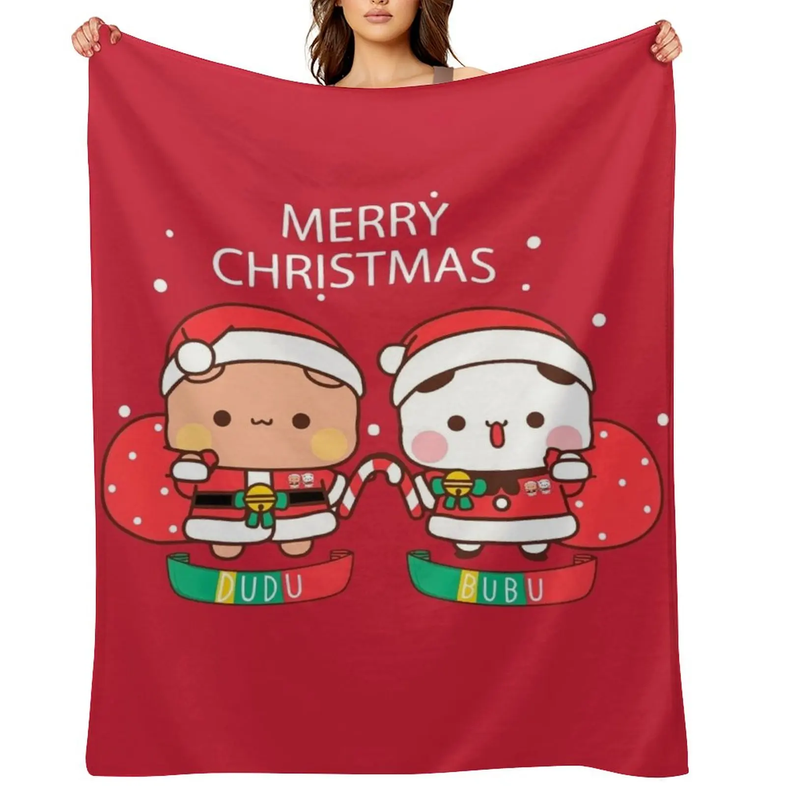 

Bubu Dudu Xmas: Wrap Yourself in Holiday Cheer with This Adorable and Humorous Design Throw Blanket Sofas Blankets