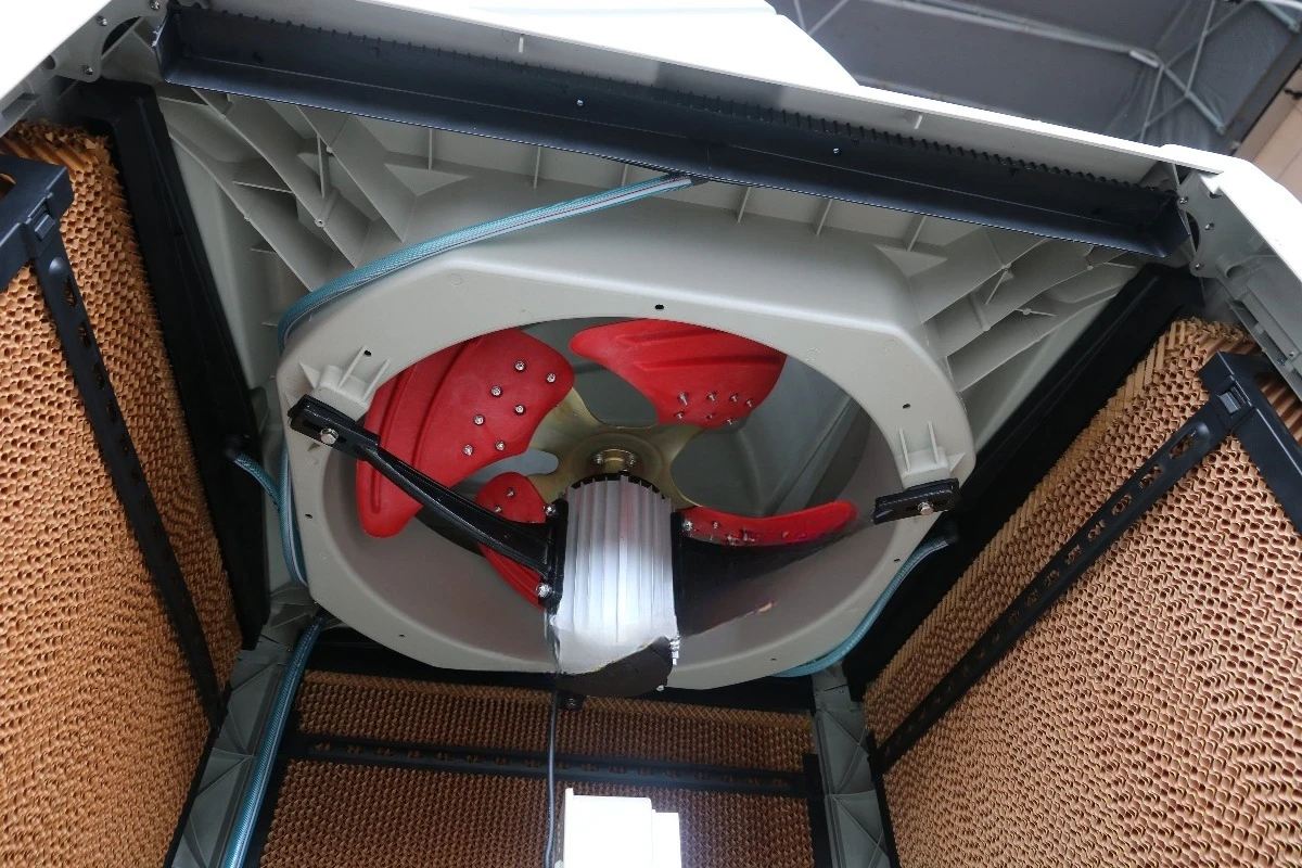 220V Industrial Evaporative Air Cooler Floor-Standing Cold Air Blower with Wind Power Motor view 4