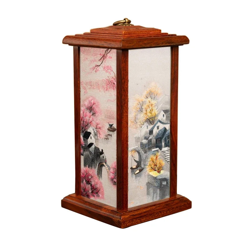 Suzhou embroidery ornament Chinese home decoration lamp handmade