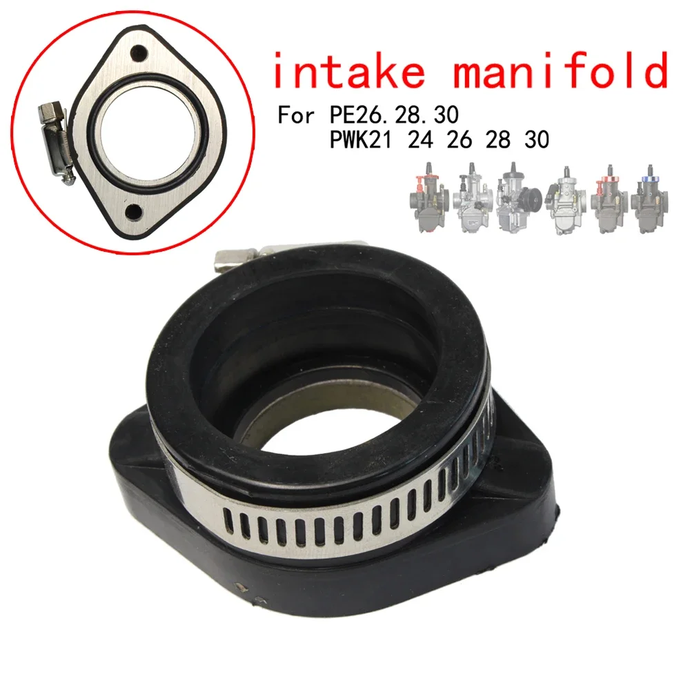 

Motorcycle carburetor adapter air intake pipe, suitable for PWK 21/24/26/28/30mm PE26/28/30mm Carb Pit Dirt Bike