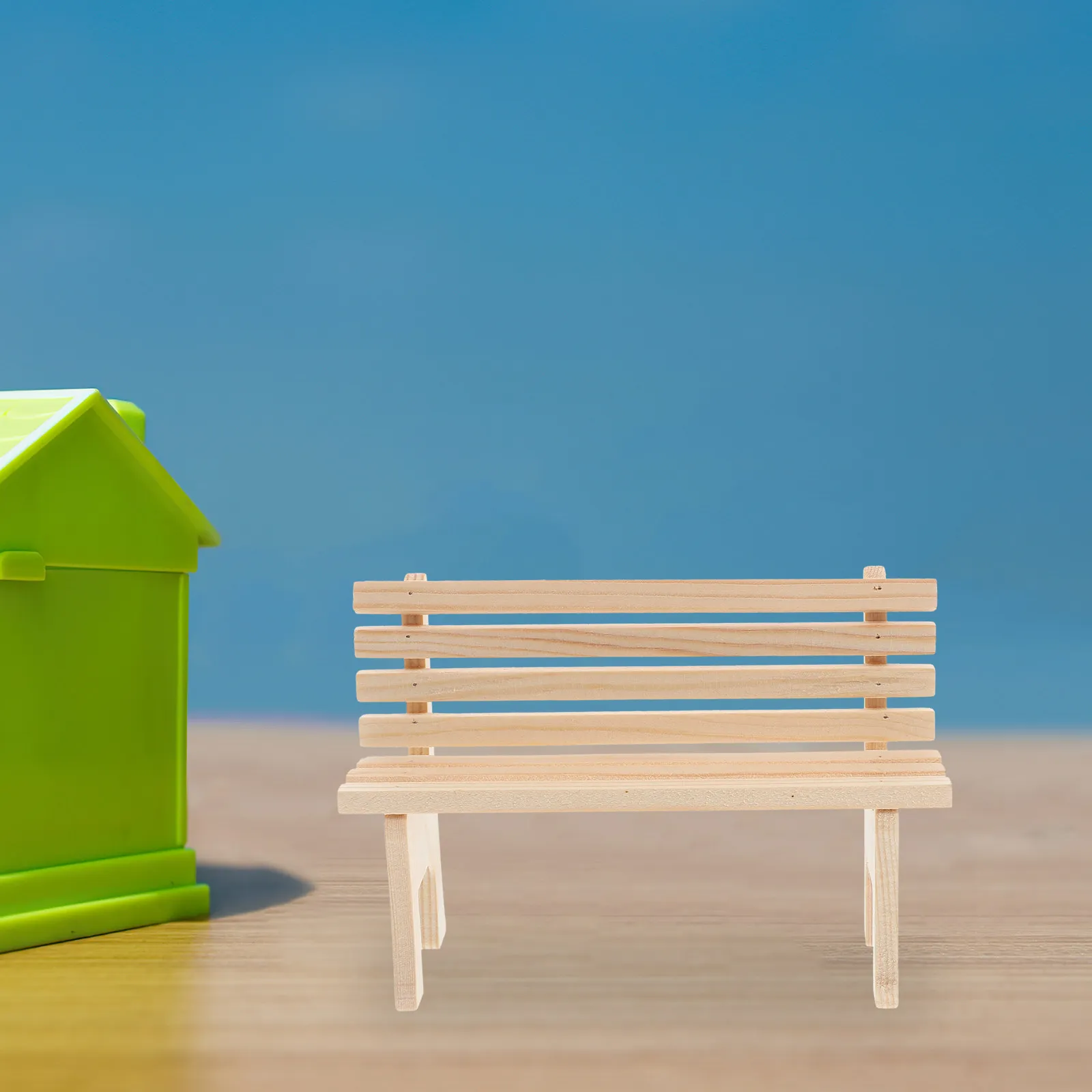 

2 шт. миниатюрные деревянные скамейки для кукольного домика, мебель для мини-сада, украшение для гостиной, аксессуары для миниатюрного парка