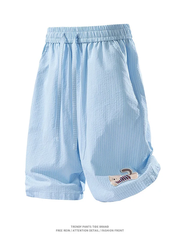 

Slim Fit Summer orts for Men Casual Spor Loose Sle American Trendy Brand Outdoor Wearable Five Length Polyester Cotton ...