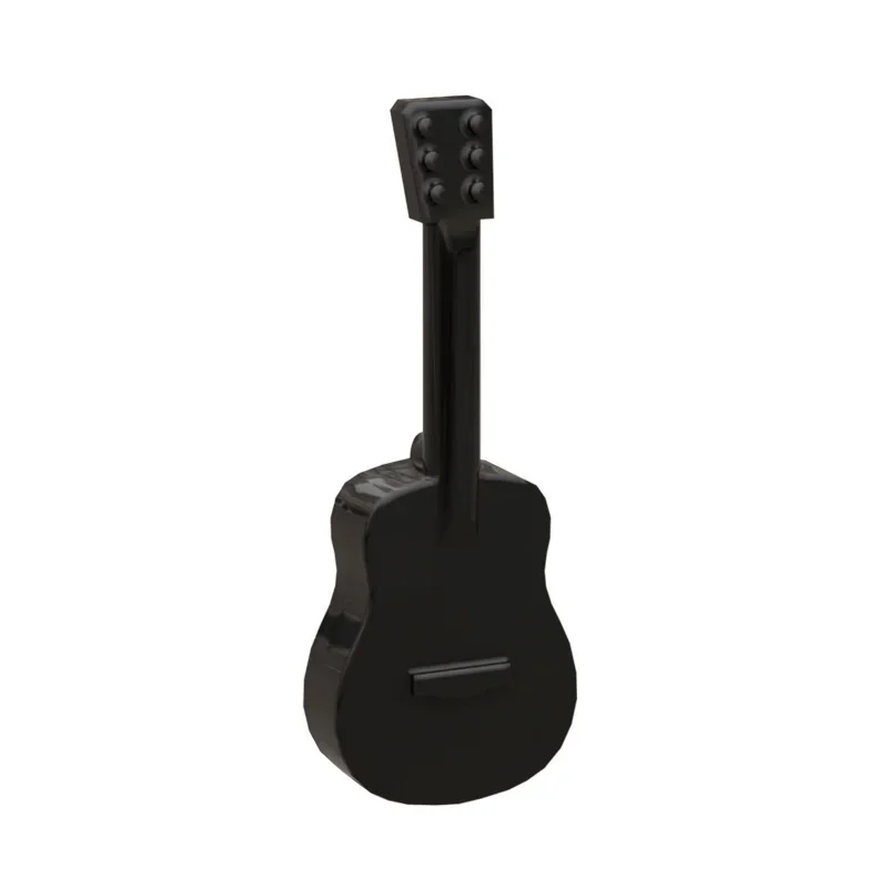 MOC 10PCS Guitar 25975 Utensil Musical Instrument Building Blocks Handheld Props Part Bricks Particle Toy Children Birthday Gift