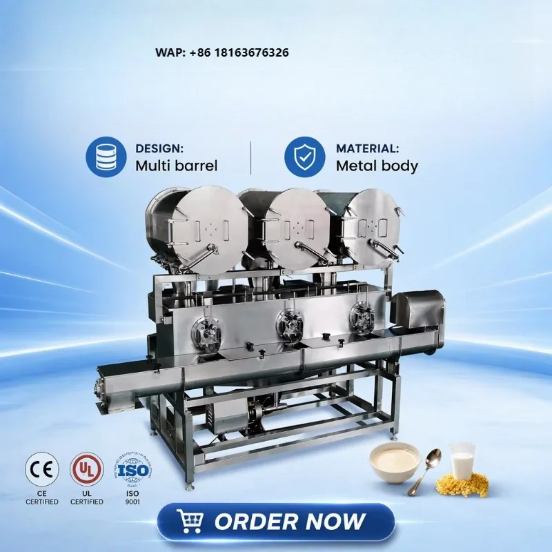 High Capacity Compound Cooked Soymilk Extruding Machine Industrial  Equipment for Commercial Tofu Production
