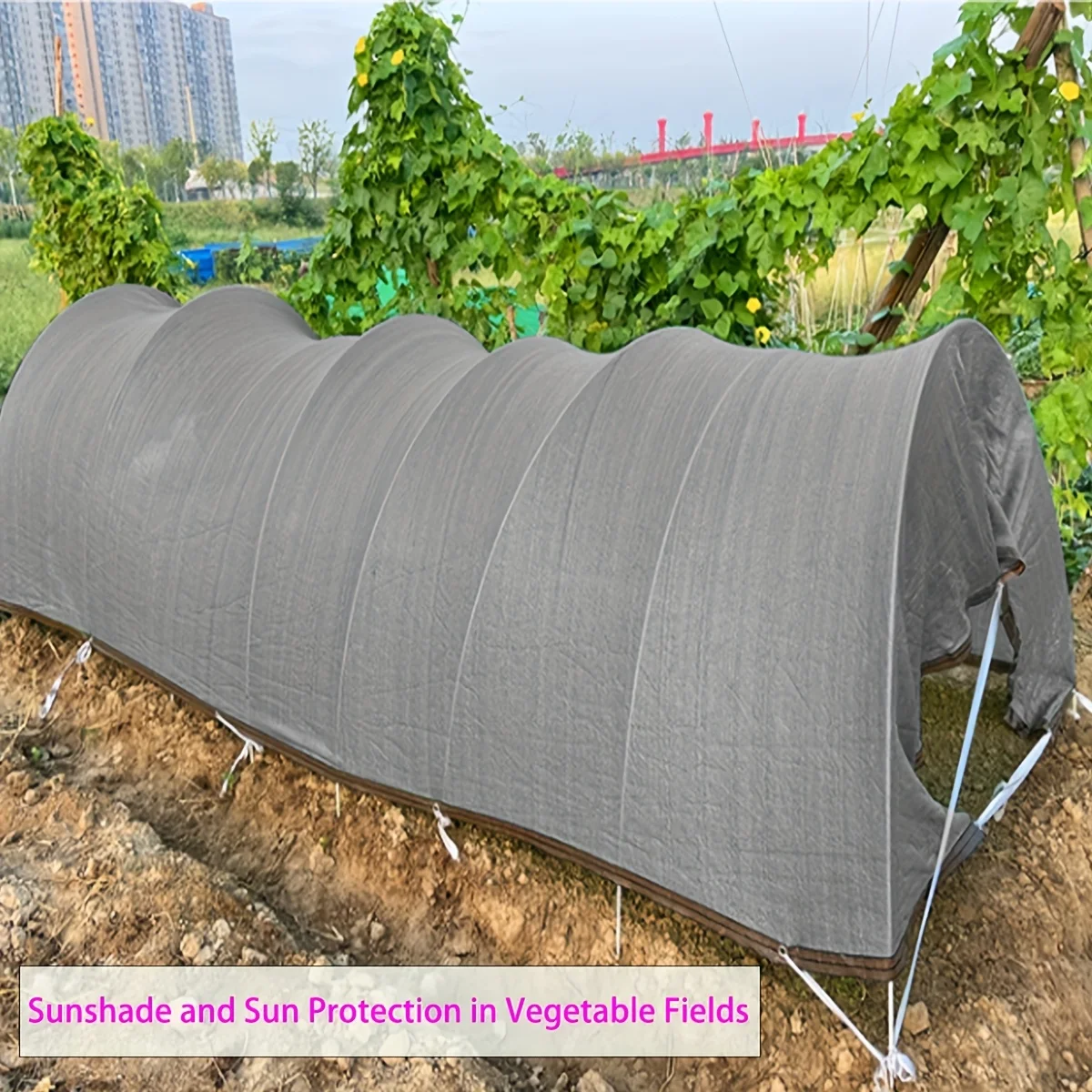Mehrfarbiges Gartenschattennetz, Terrassenschattennetz, Campingschattennetz, UV-Schutz, HDPE-Sonnenschutzgewebe – Detail 11