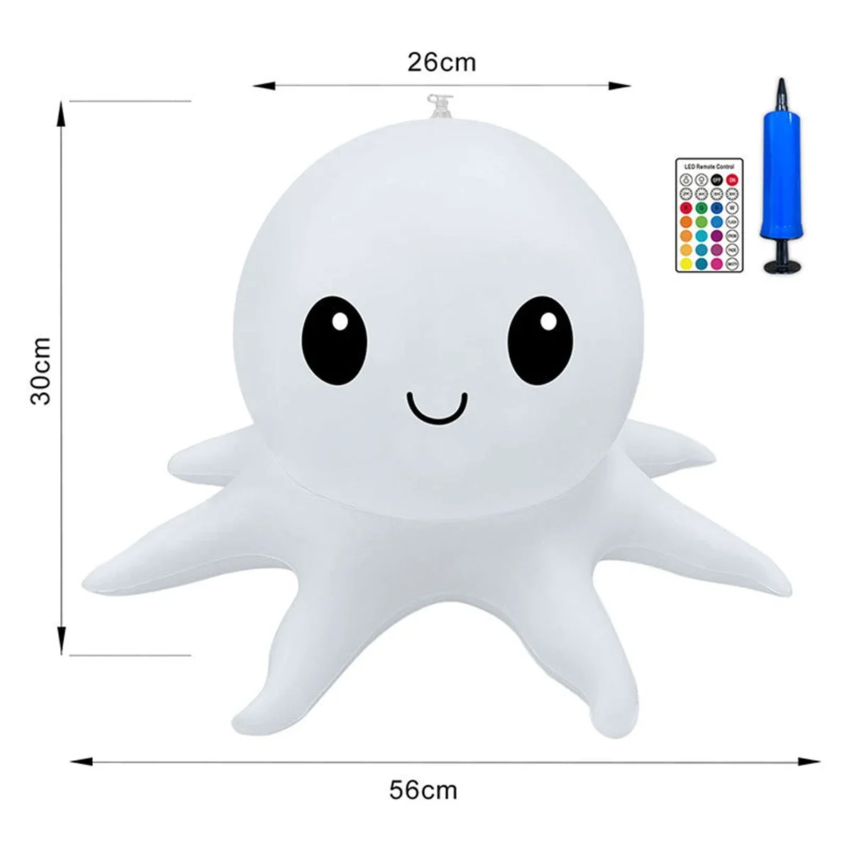 Pop Octopus Solar Pool Light Inflatable Lights Floating Solar Powered Landscape Waterproof Led For Swimming Pool Lamp Remote Con