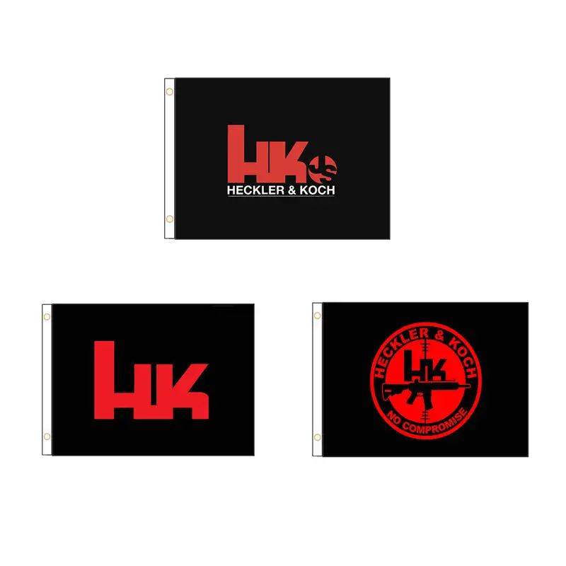 Heckler Koch Firearms Flag Tapestry Banner 2x3FT 3X5FT Polyester Double Stitched Vivid Color Decorations Outdoor GQ-029