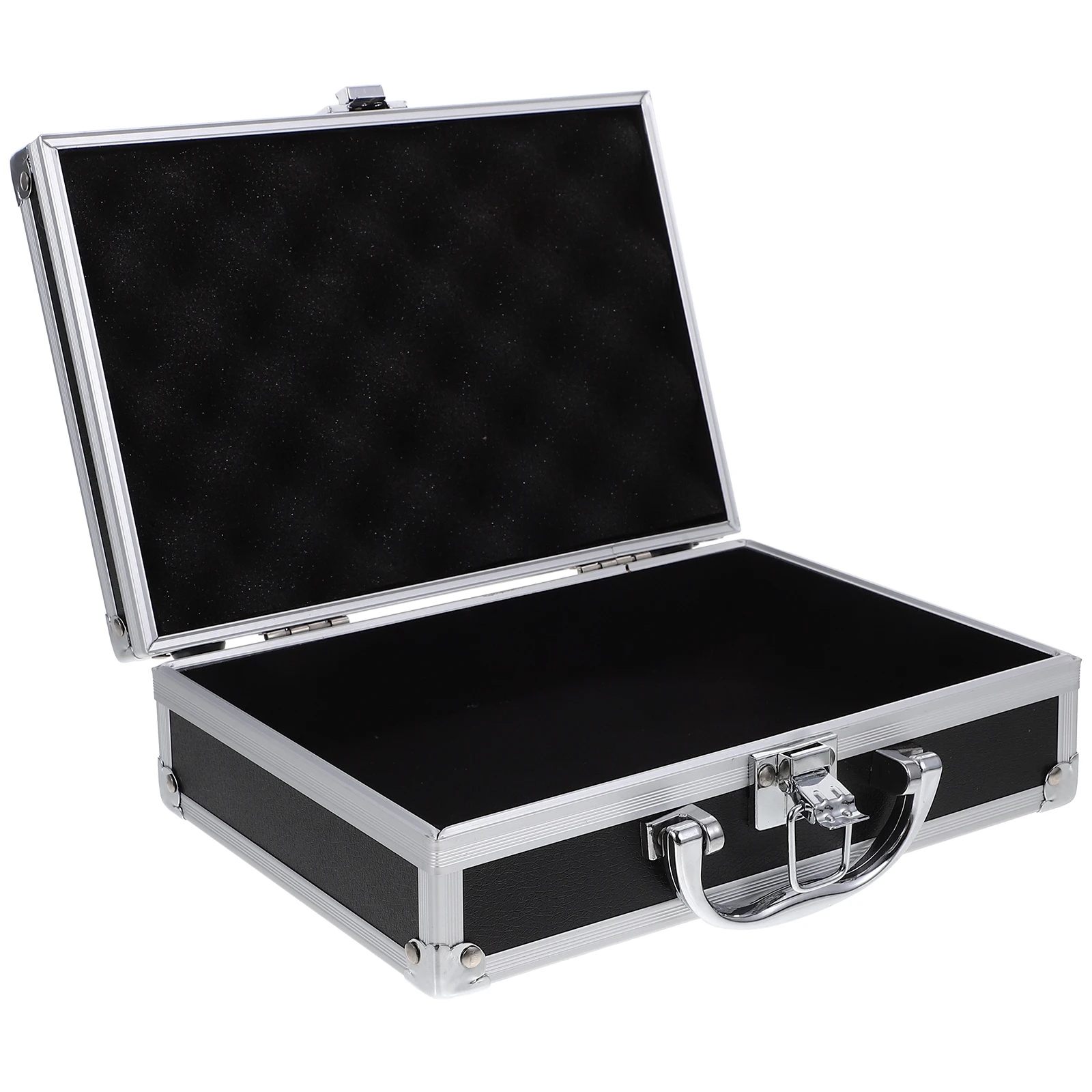 

Aluminum Tool 11x18x58cm Hard Shell Storage for Tool Case For Men Men Locking Briefcase Metal Box Portable Audio Equipment