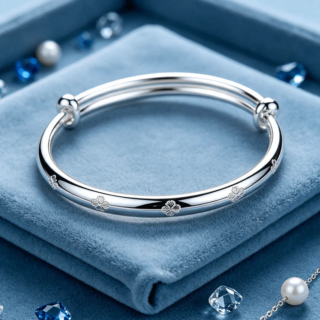 Luxury 925 sterling silver Lucky grass clovers bracelets Bangles for women korean fashion party wedding jewelry Holiday gifts