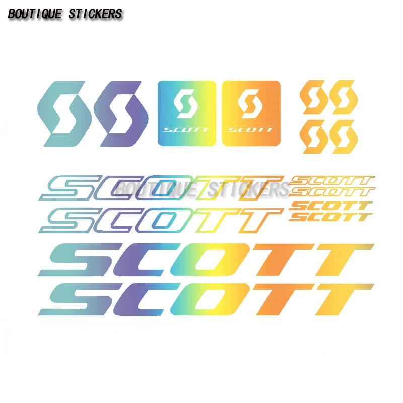 AliExpress NONE Creative 16Pcs Scott Bicycle Graphic Set Sticker, Exquisite Waterproof PVC Sticker, Personalized Diesel Motorcycle Sticker