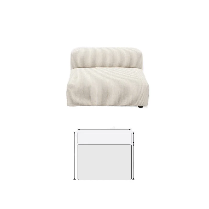

Corduroy, wabi, sofa, living room, double, cream, tofu cubes