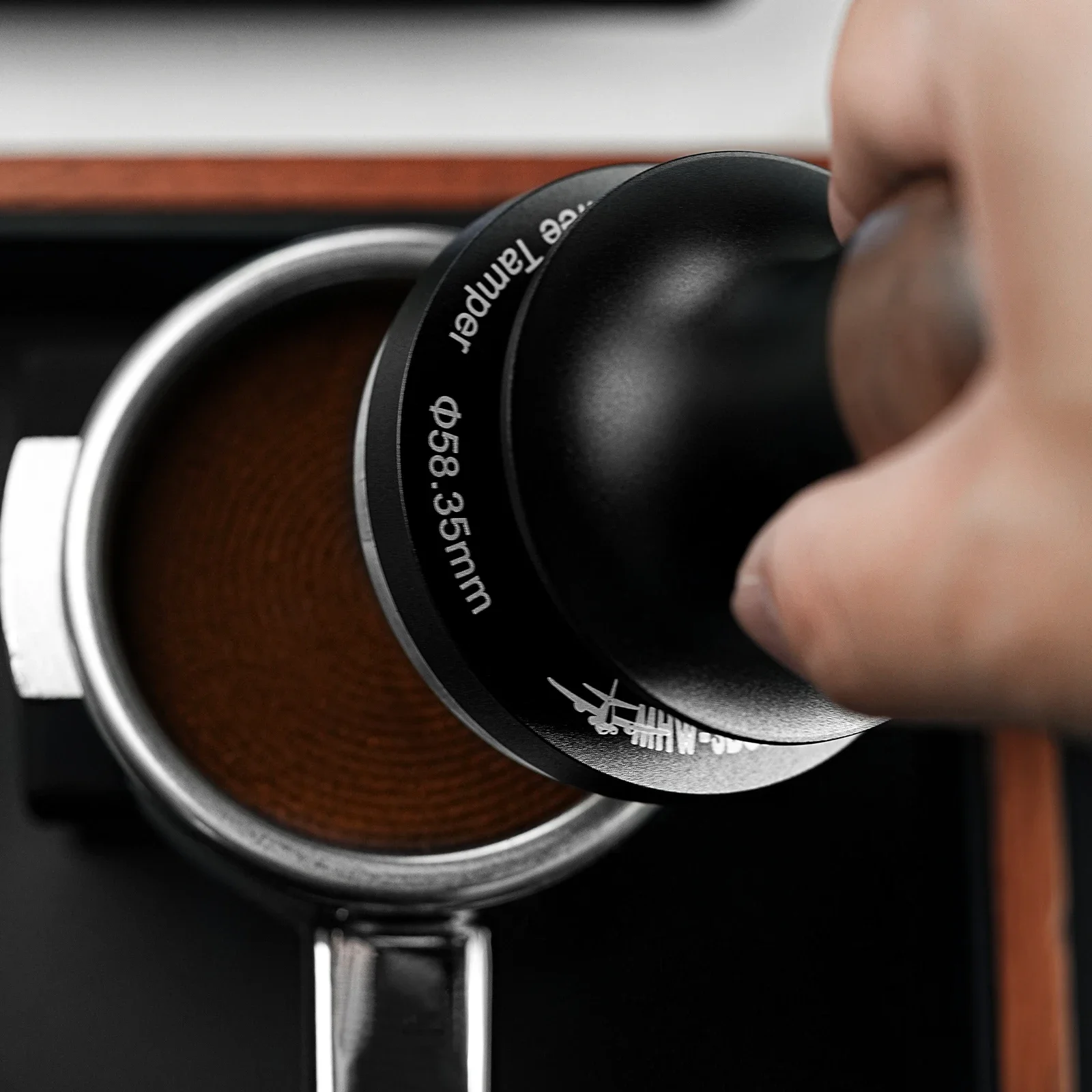 58mm Coffee Tamper 20lb/30lb Espresso Tamper with Replacement Flat Base & Spring Professional Barista Accessories