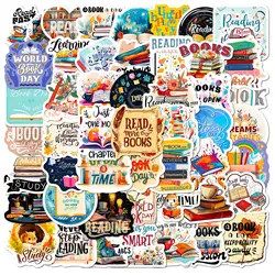 10/25/50pcs Graffiti Reading Books Stickers for DIY Students Scrapbooking Phone Laptop Travel Luggage Skateboard Helmet Bottle