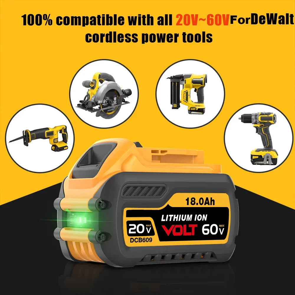 オリジナル DEWALT 20V Flexvolt 20V/60V 最大 DCB609 DCB547-XJ DCB205 DCB200 DCB182 DCB609-2 Dewalt リチウムイオン電池