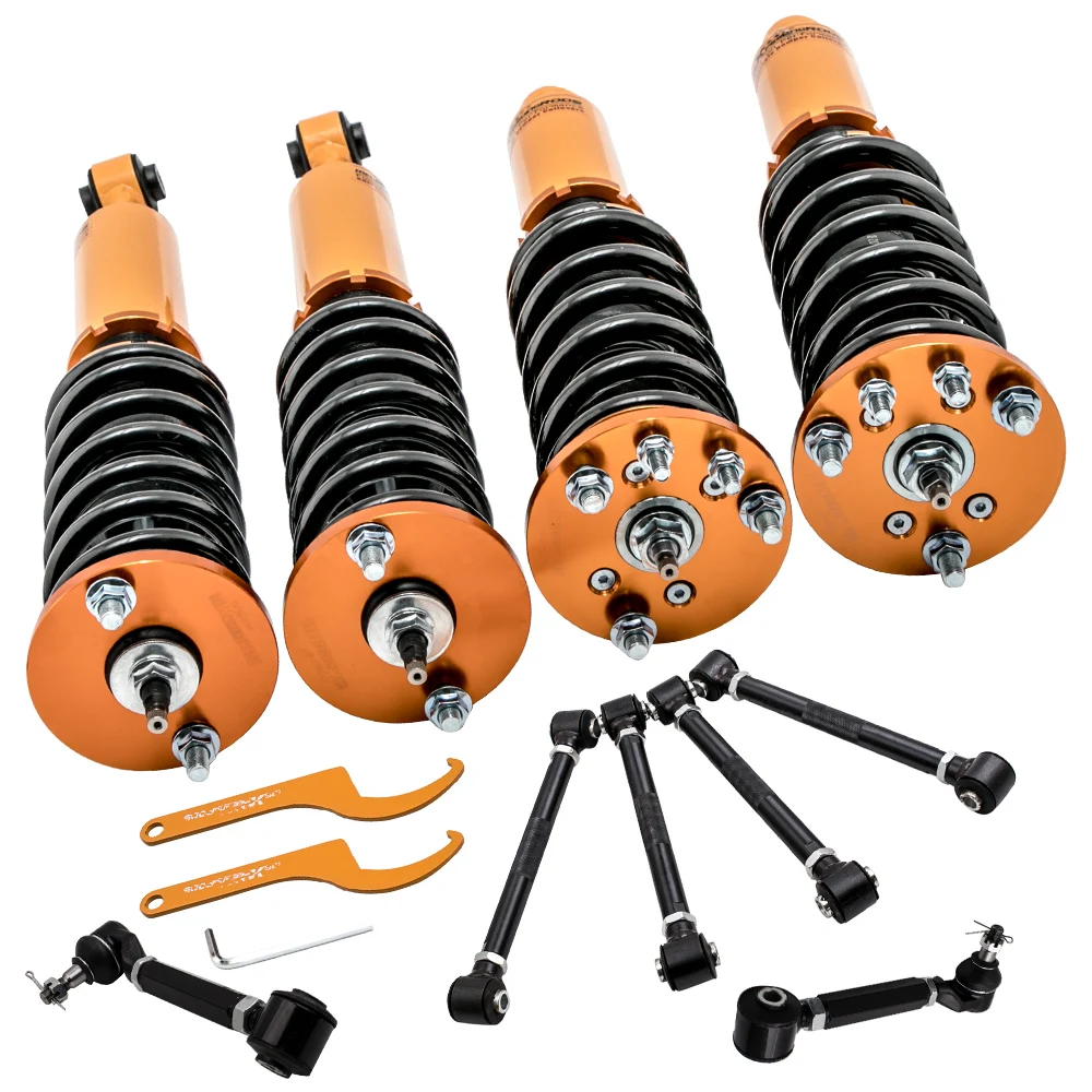 24 Way Damper Coilovers & Rear Camber Arms Kit For Honda Accord 2003-2007