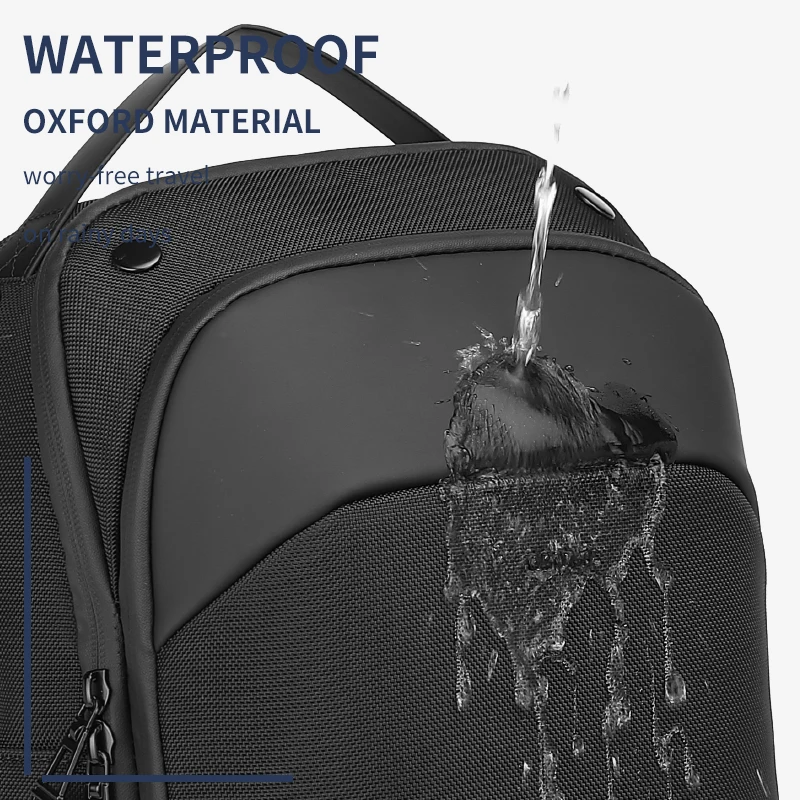 OZUKO Large Capacity Men Sling Chest Bag Waterproof Casual Shoulder Bags for Male Crossbody Bag Multi-compartment Messenger Bag