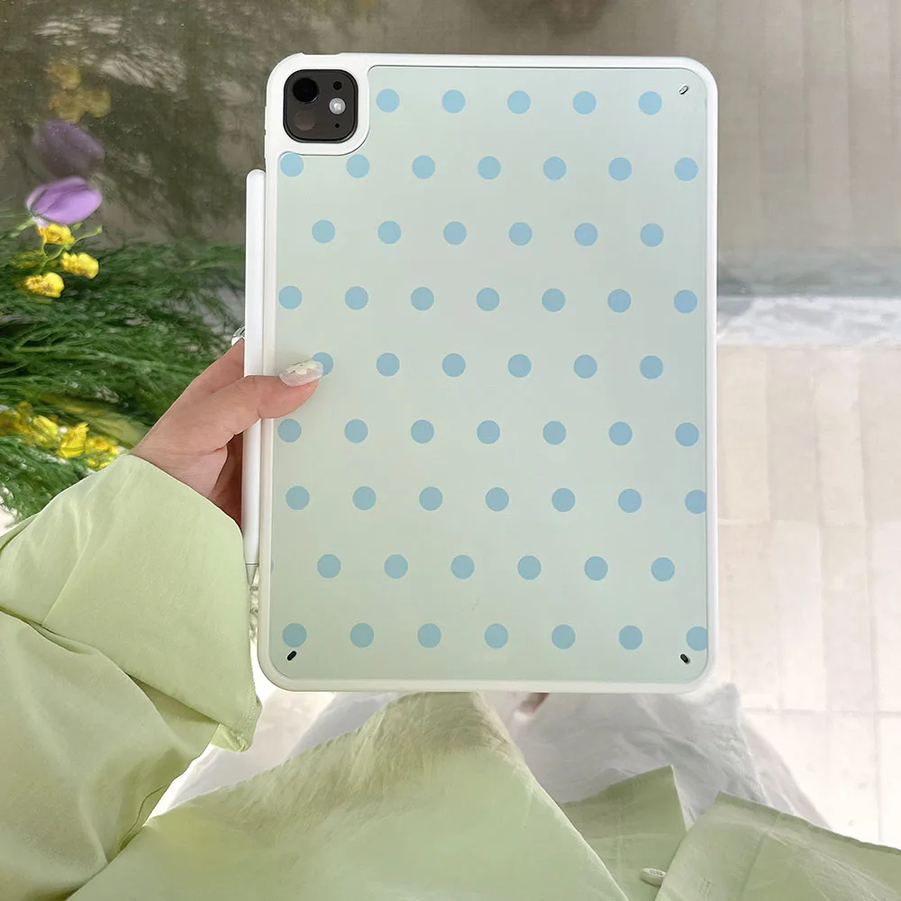 

Blue Polka Dot Case For IPad Case A16 11th 10 10.2 9th 8th 7th 9.7 5th 6th Cases For iPad Air 11 2025 5th 4th 10.9 Pro 9.7 Cover
