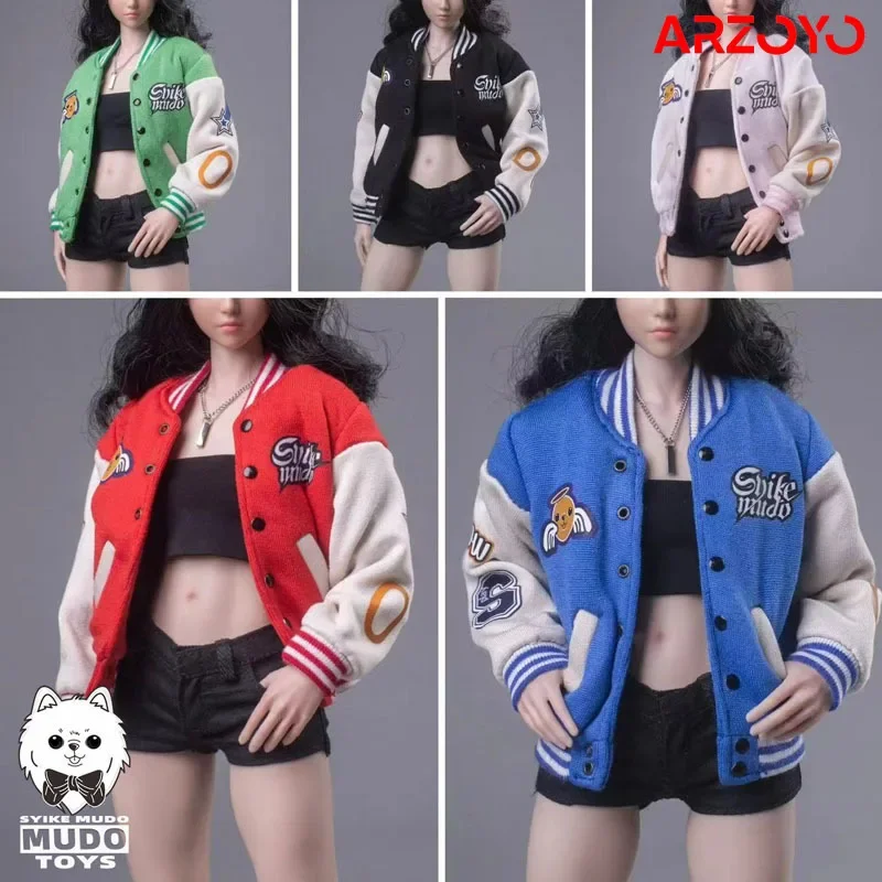 CTC-004 1/6 Scale Female Baseball Uniform Jacket Cardigan Clothes Model Fit 12'' TBL PH Soldier Action Figure Body Dolls