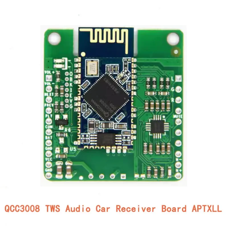 QCC3008 TWS Audio Car Bluetooth-Compatible Receiver Board APTXLL Lossless Music Hifi Bluetooth-Compatible 5.0 Receiver Board