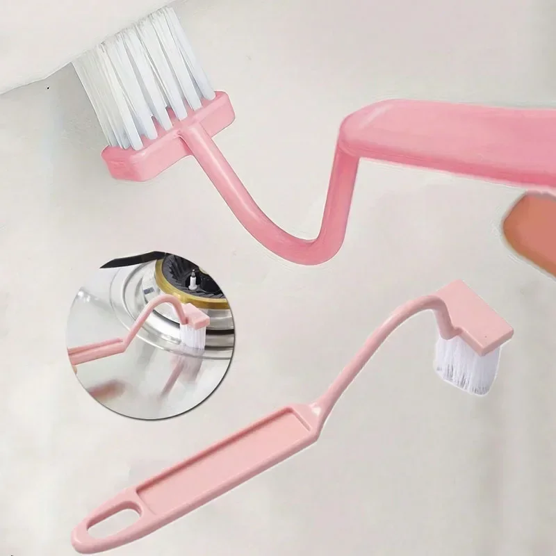 

Curved V-shaped Toilet Brush with Long Handle and Soft Bristles, No Dead Corners for Cleaning, Wall Mounted Household Use