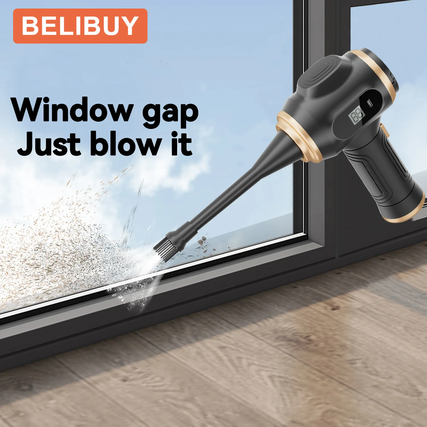 BELIBUY 15000PA Wireless Handheld Vacuum Cleaner Home Appliance Car Vacuum Cleaner Portable Strong Suction Cleaner Vacuum