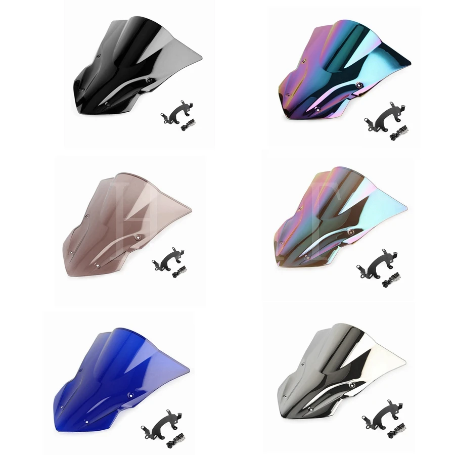 

For Kawasaki Ninja Z900 ZR900 2017 2018 2019 Motorcycle Windshield WindScreen Fairing Screen Black Z 900