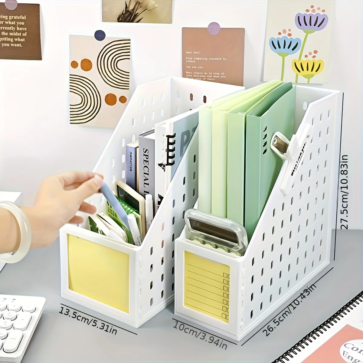 

Hot-Selling Detachable Pegboard Multi-Functional Desktop Storage Rack, Magazine File Holder & Kitchen Organizer for Home Use